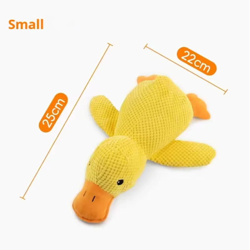 Bouncy Duck Bite Toy – Tough Plush for Grinding & Playtime