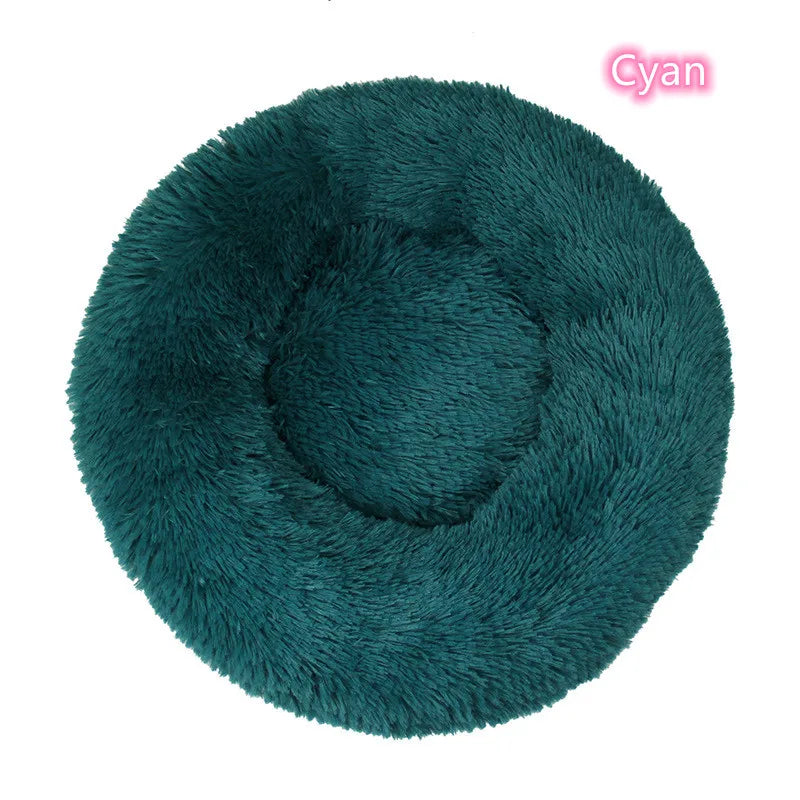 WhiskerCloud™ – Plush Donut Cat Bed, All-Size Friendly