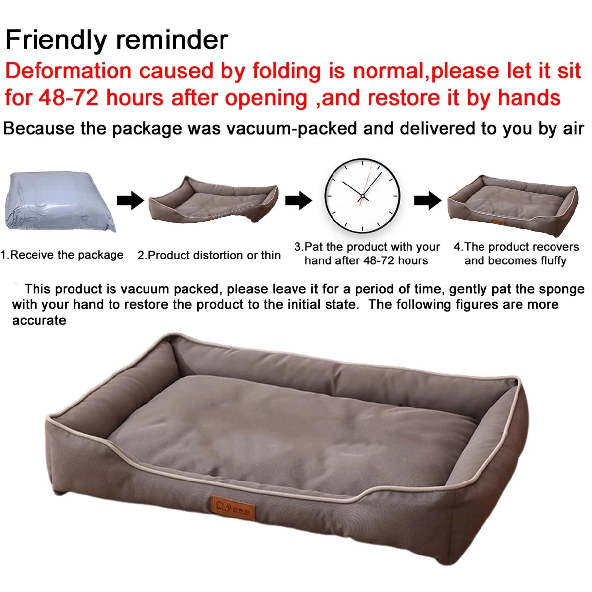 Four Season Waterproof Orthopedic Dog Sofa Bed