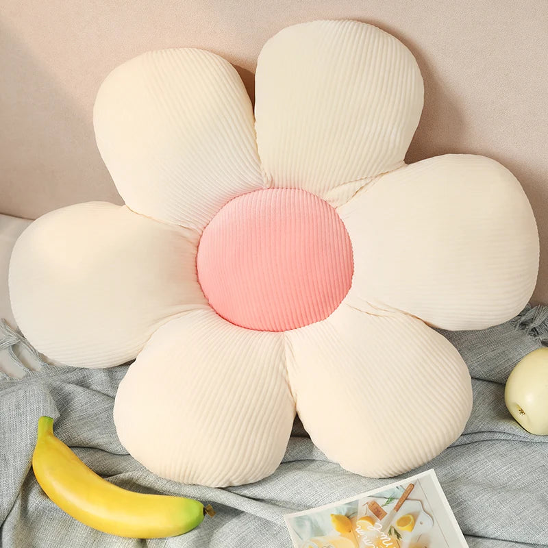 Sunflower Plush Cushion – Soft Decorative Pillow for Home