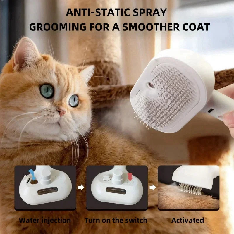 3-in-1 Steam Groom Brush