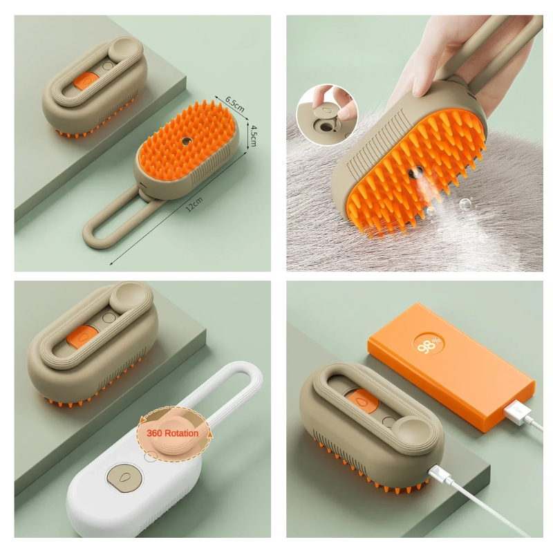 3-in-1 Steam Groom Brush